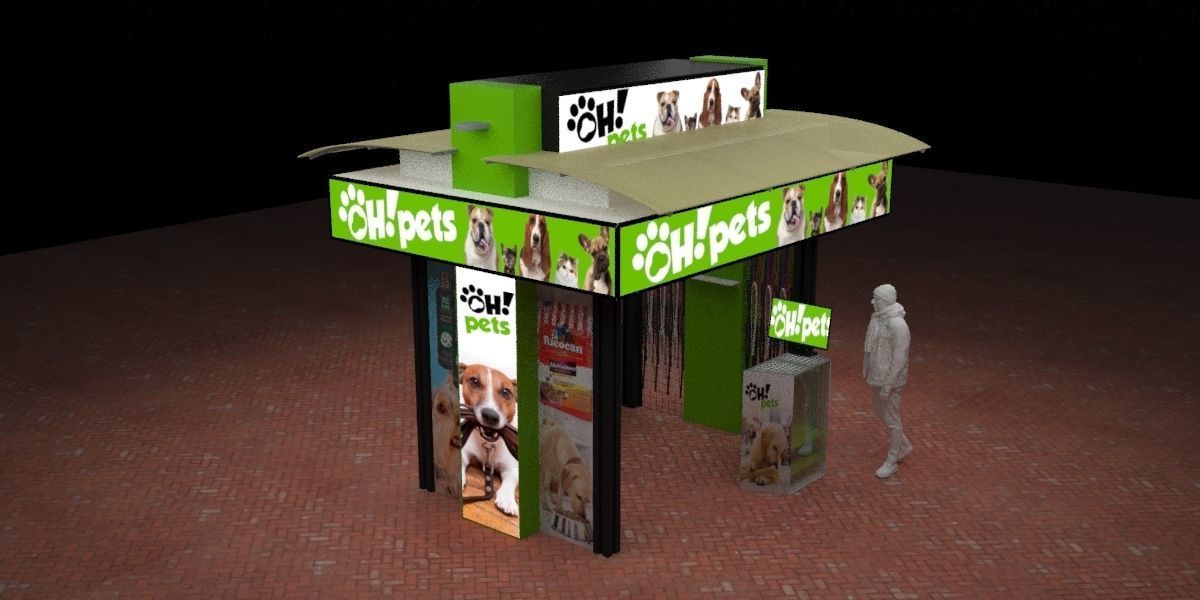 pet accessories store 3D model_9