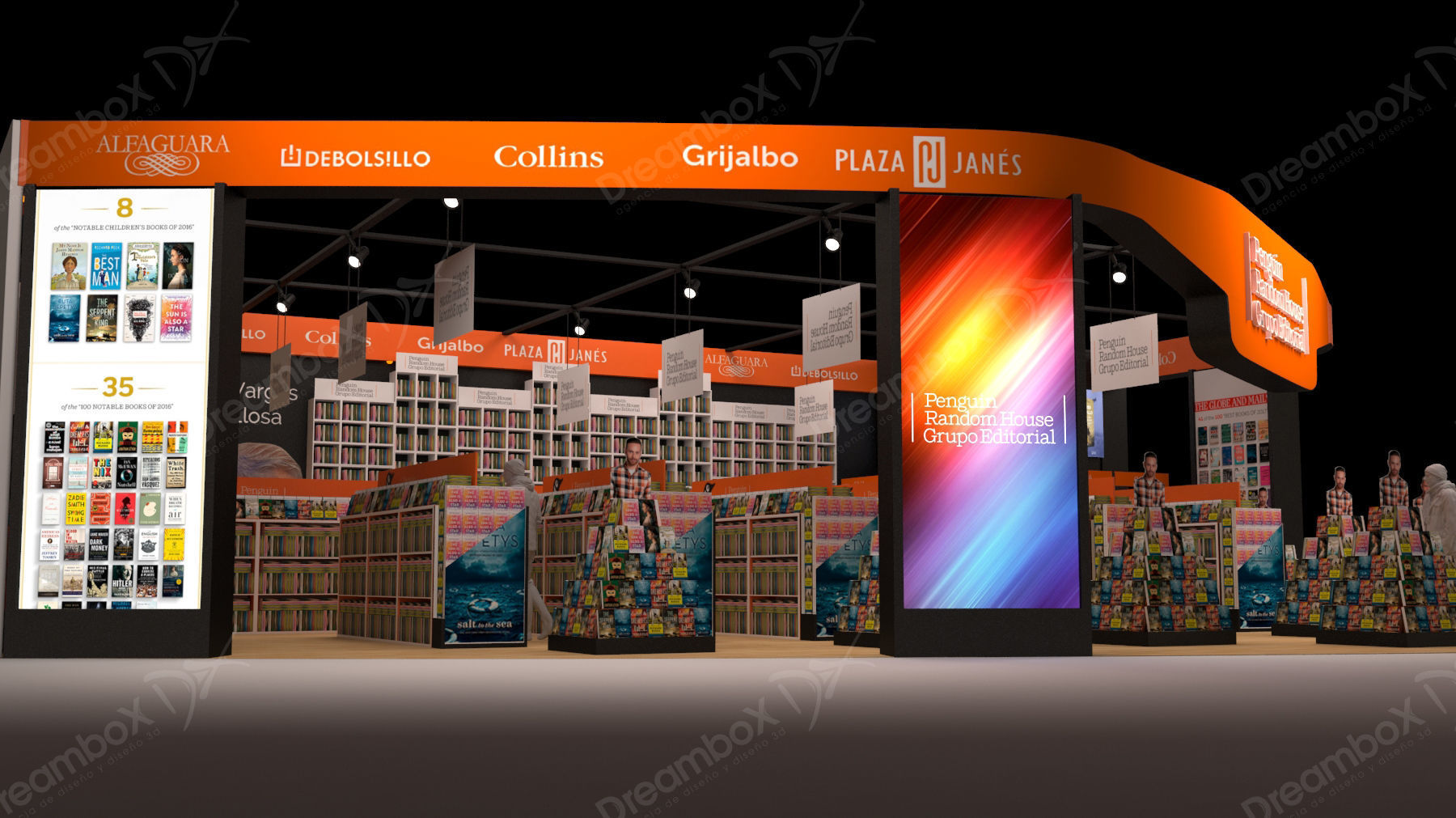 Stand for book publishers 3D model_7