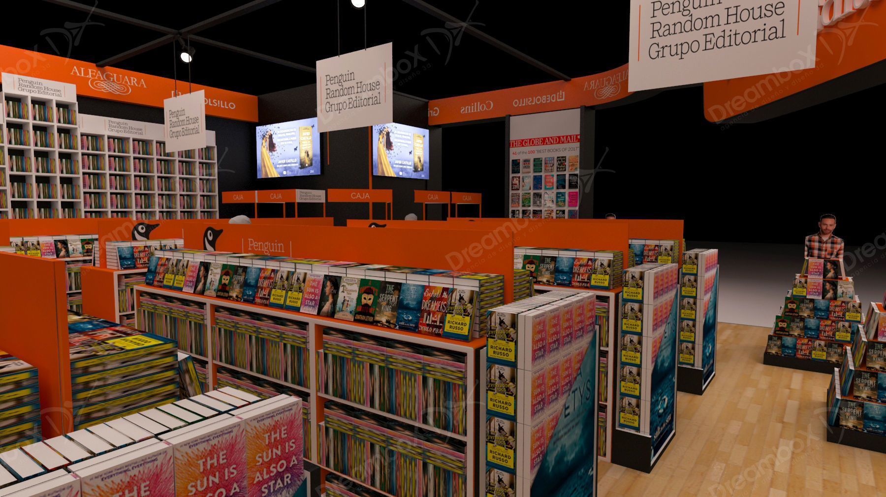 Stand for book publishers 3D model_9