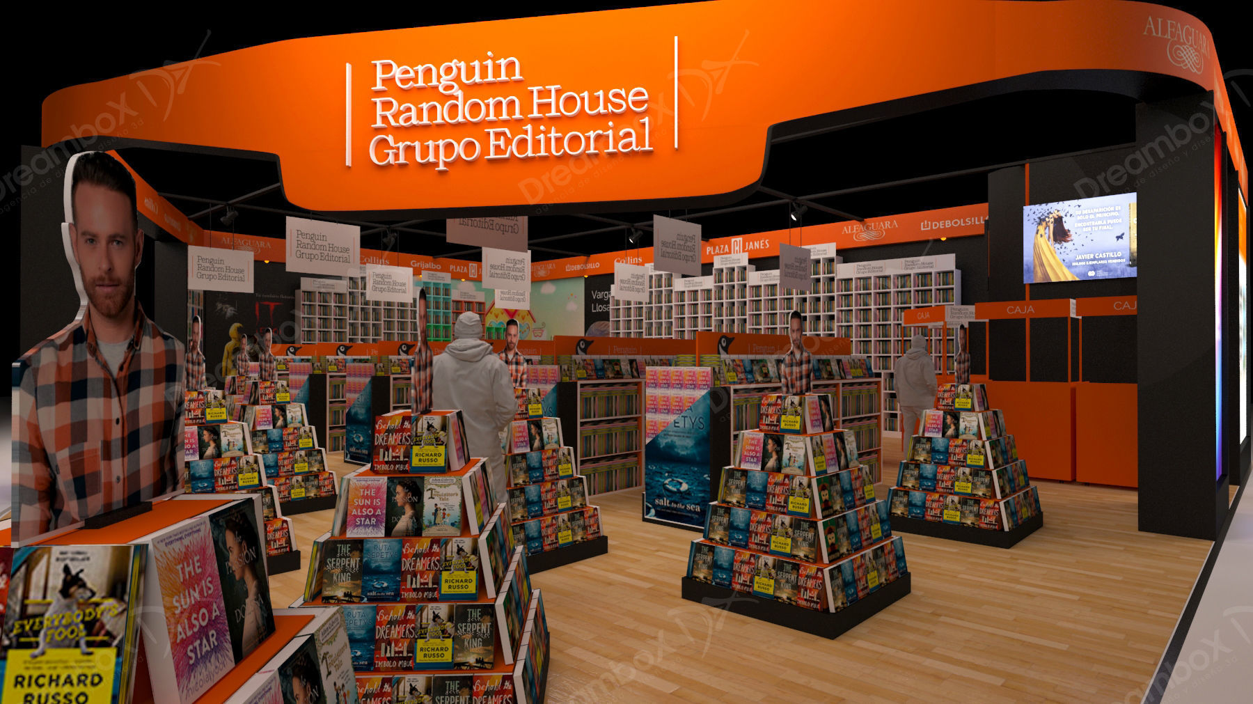 Stand for book publishers 3D model_8