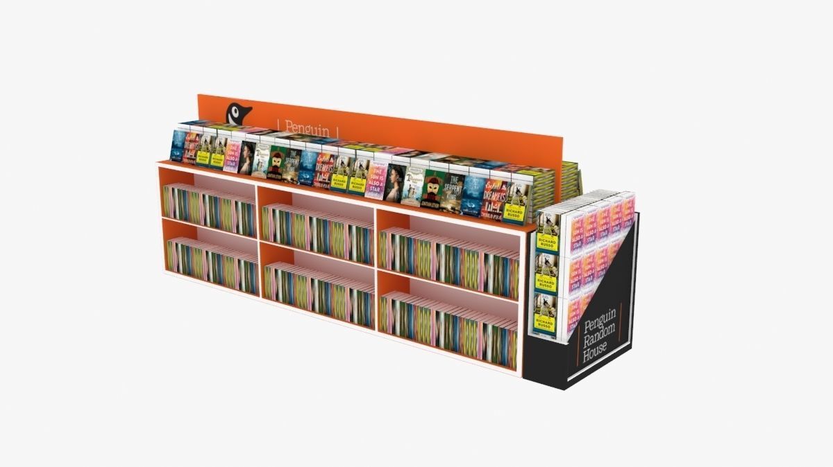 Stand for book publishers 3D model_3