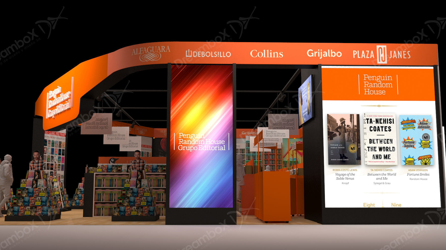 Stand for book publishers 3D model_11