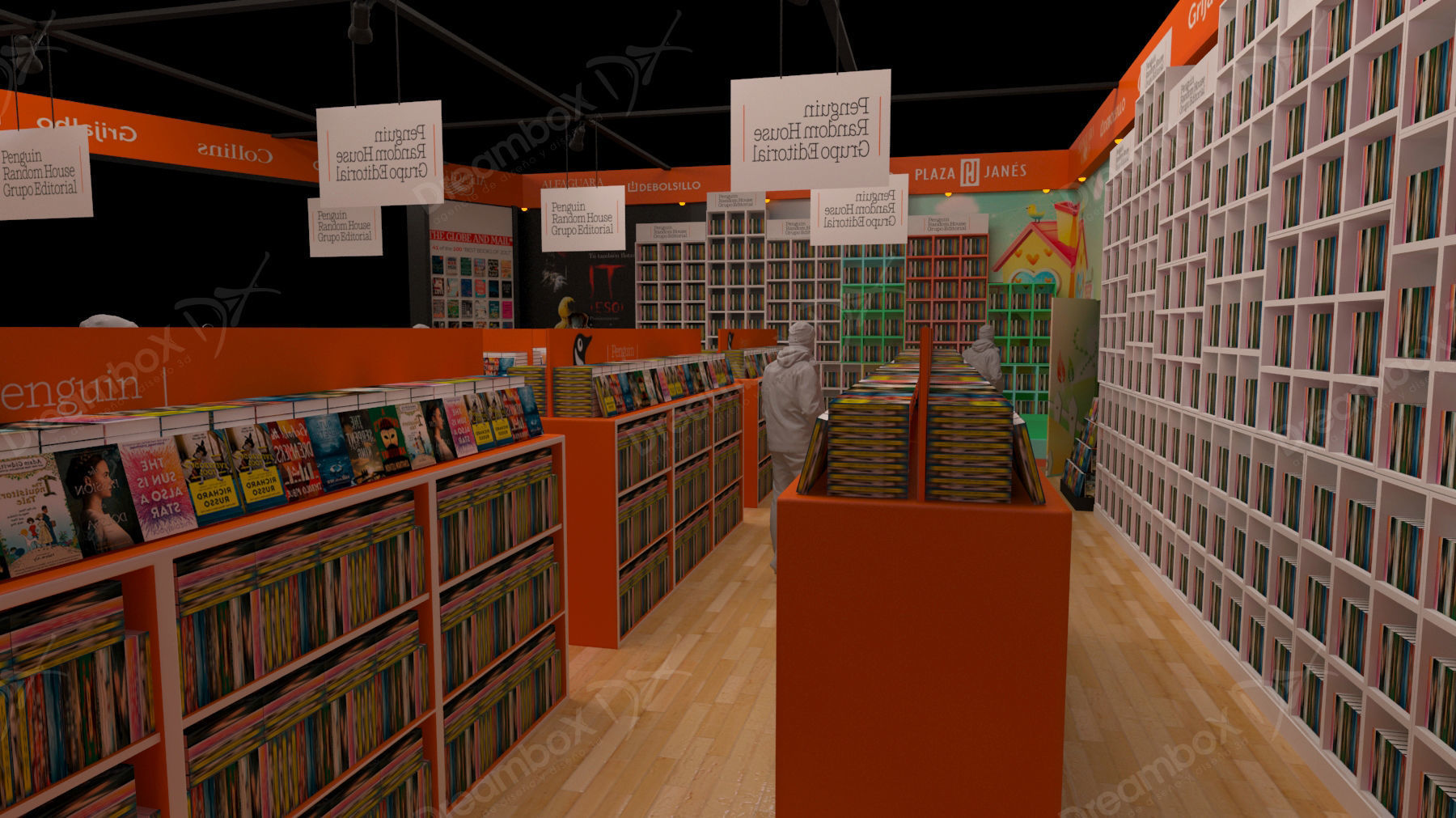 Stand for book publishers 3D model_6