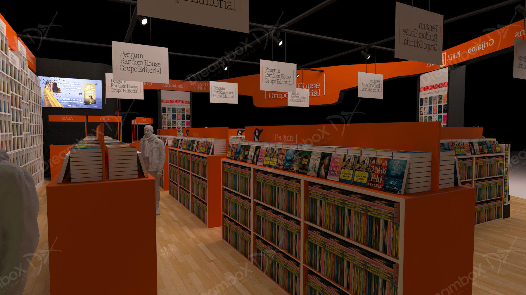 Stand for book publishers 3D model_10
