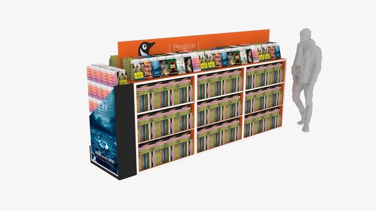 Stand for book publishers 3D model_2