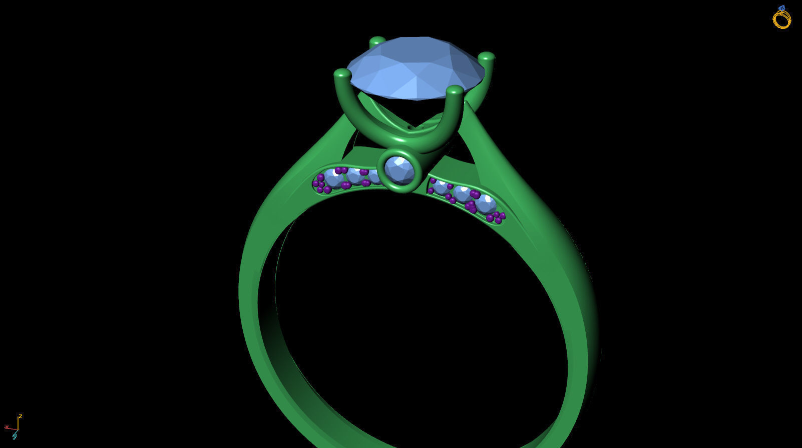 Ring R 0026 3D print model_12
