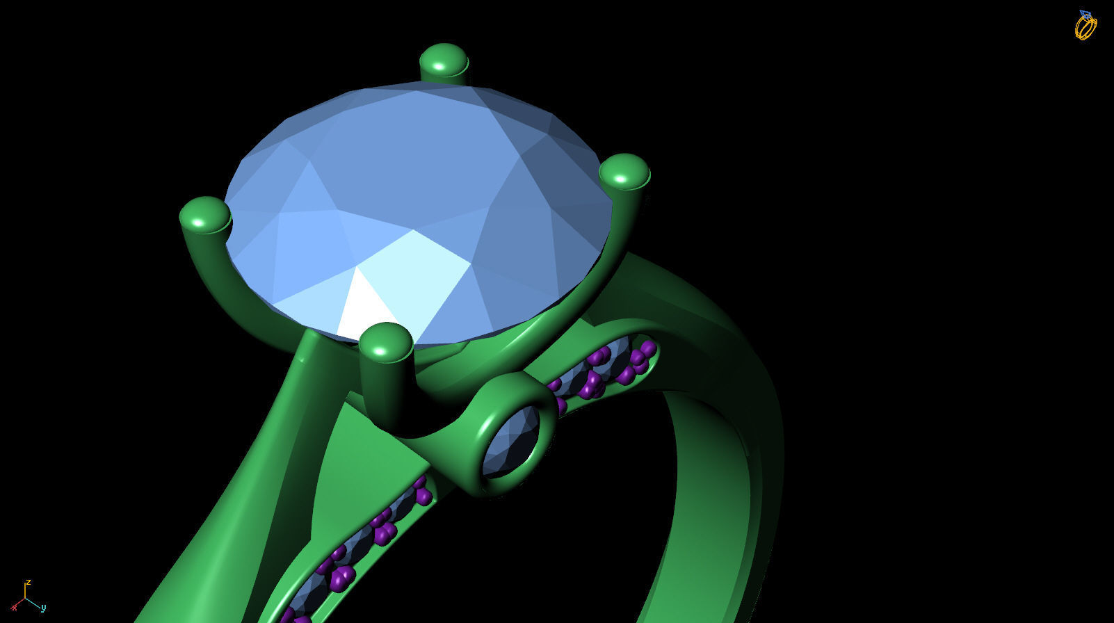 Ring R 0026 3D print model_6