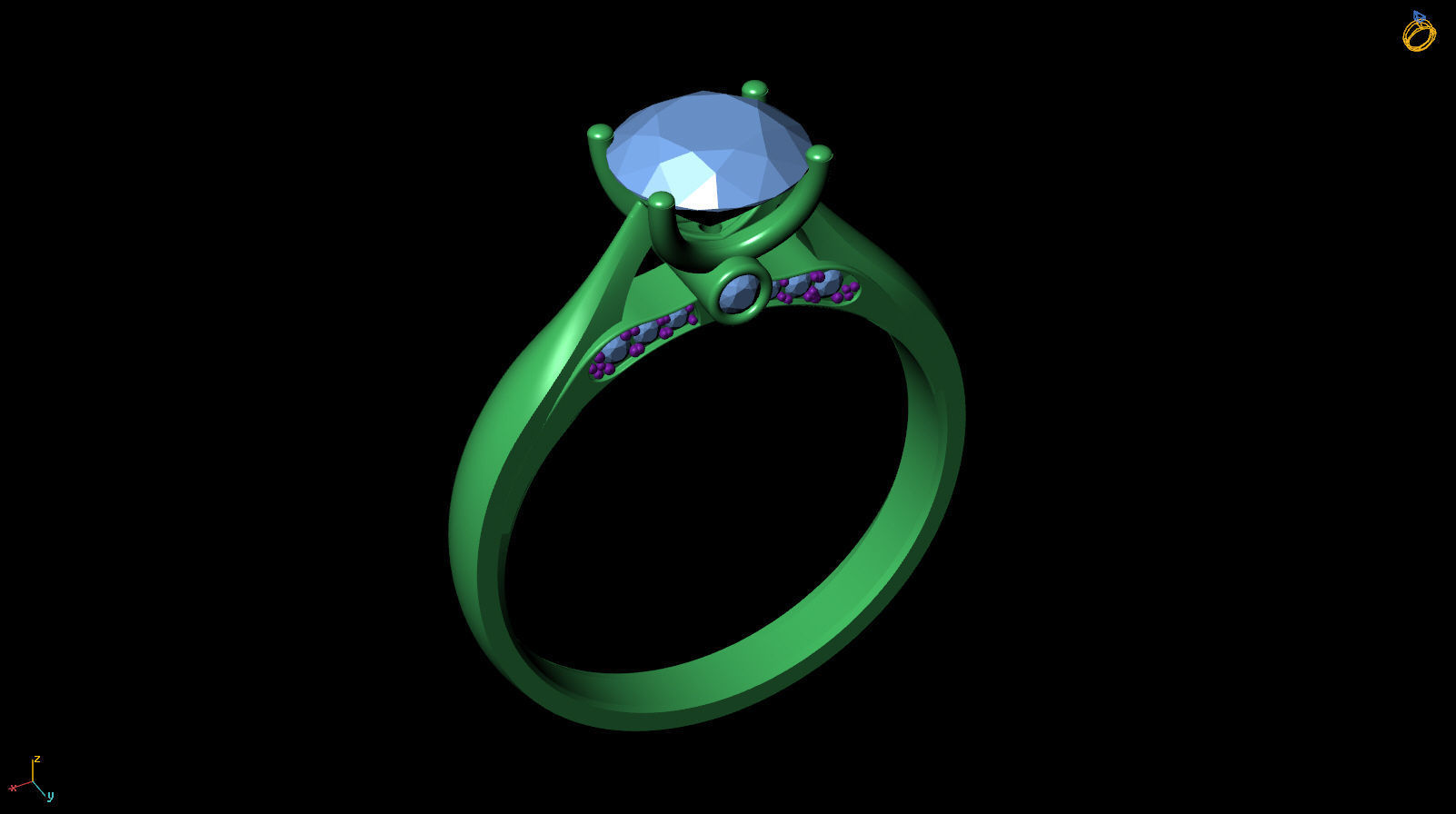 Ring R 0026 3D print model_10