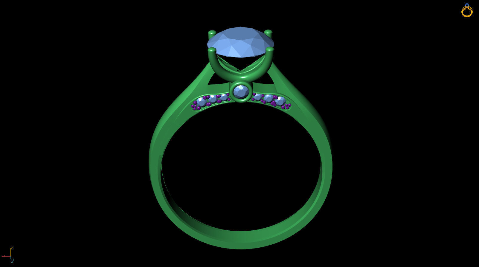 Ring R 0026 3D print model_11