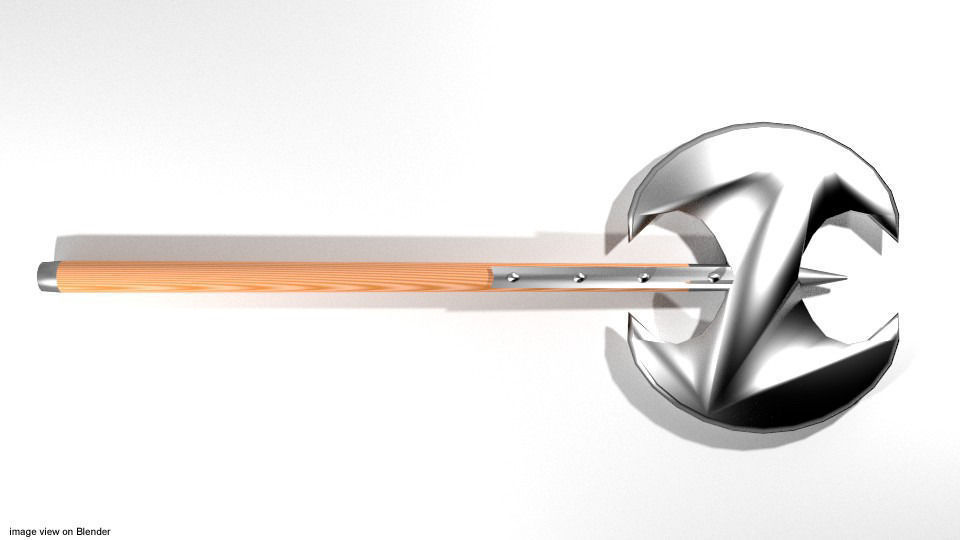 Battle Axe - Double Headed 3D model_2