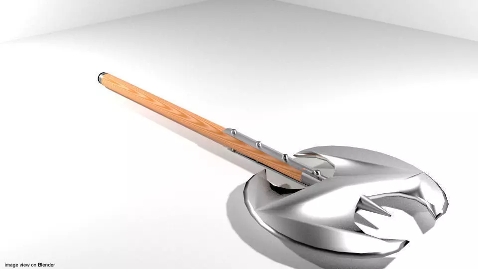 Battle Axe - Double Headed 3D model_0