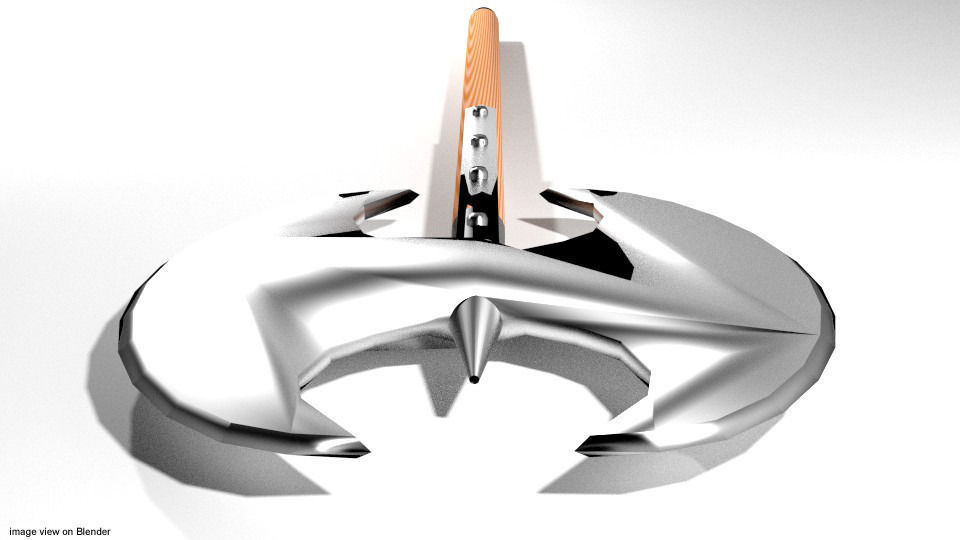 Battle Axe - Double Headed 3D model_1