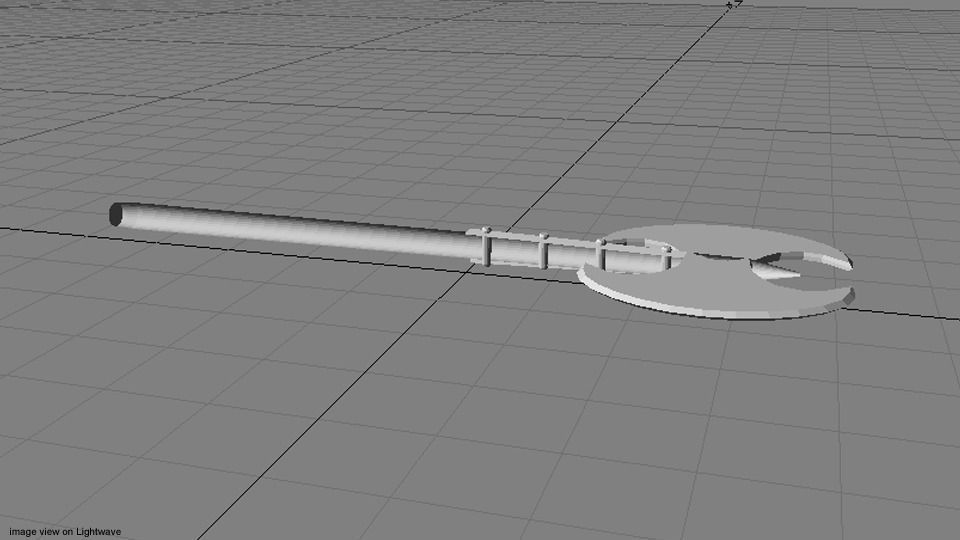 Battle Axe - Double Headed 3D model_4