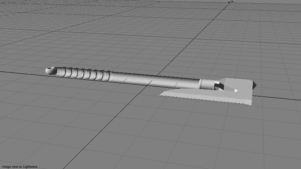 Battle Axe - One Handed Bearded 3D model_4