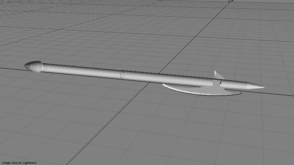 Battle Axe - Two Handed Bearded 3D model_4