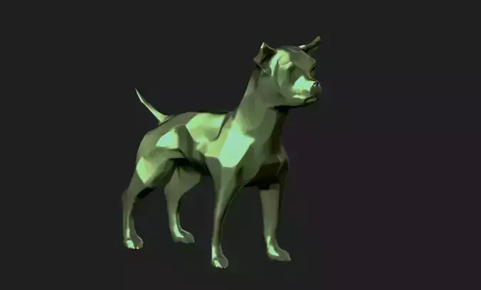 dog 3d model 