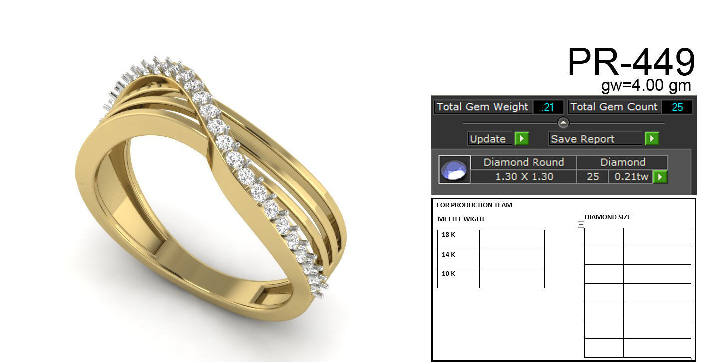 Women ring 3dm detail 3D print model 3D print model_1