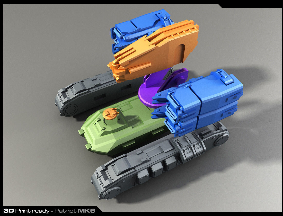MK6-Missiles Launcher 3D Print 3D print model_6