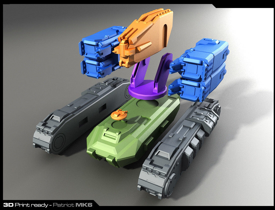 MK6-Missiles Launcher 3D Print 3D print model_5