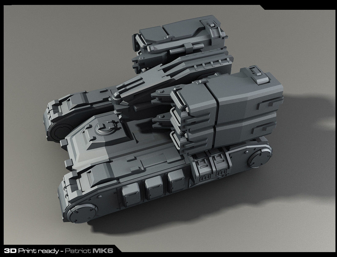 MK6-Missiles Launcher 3D Print 3D print model_2