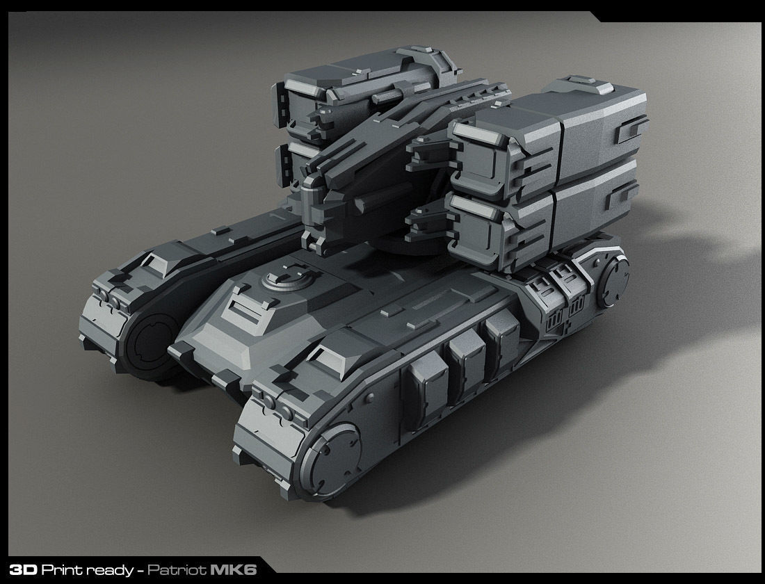 MK6-Missiles Launcher 3D Print 3D print model_1