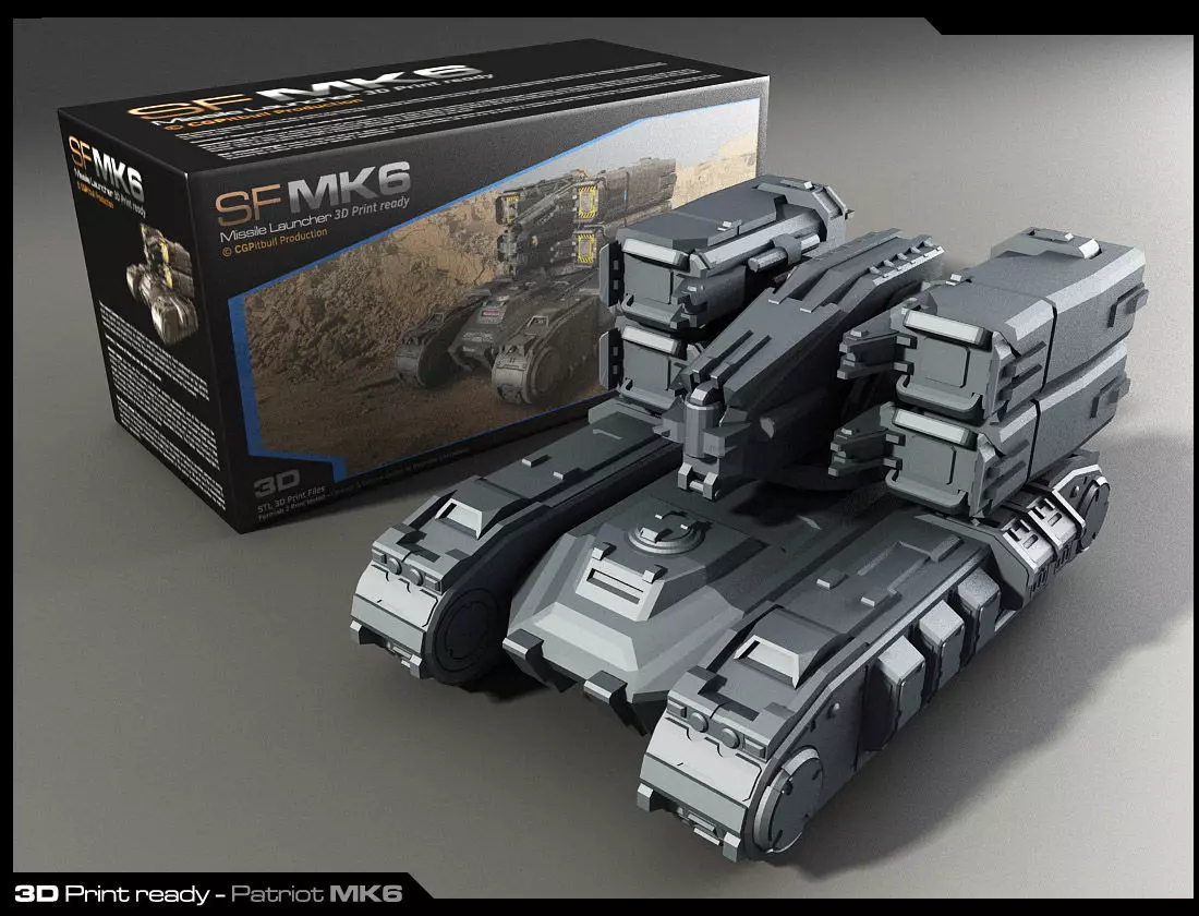 MK6-Missiles Launcher 3D Print 3D print model_0