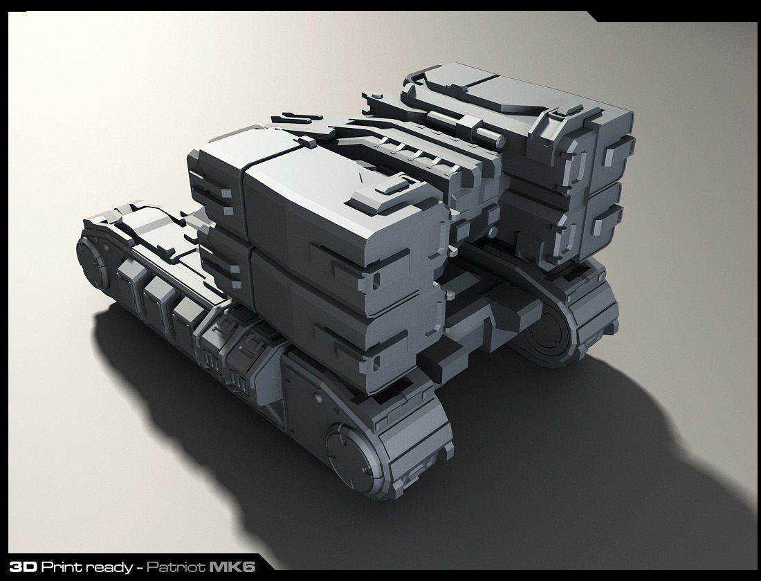 MK6-Missiles Launcher 3D Print 3D print model_3