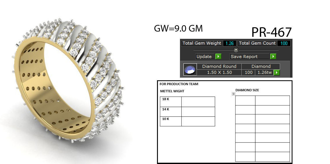 Women ring 3dm detail 3D print model 3D print model_1