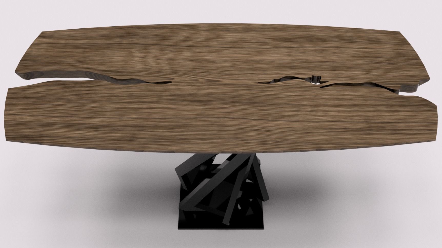 Designer table in the interior 3D model_4