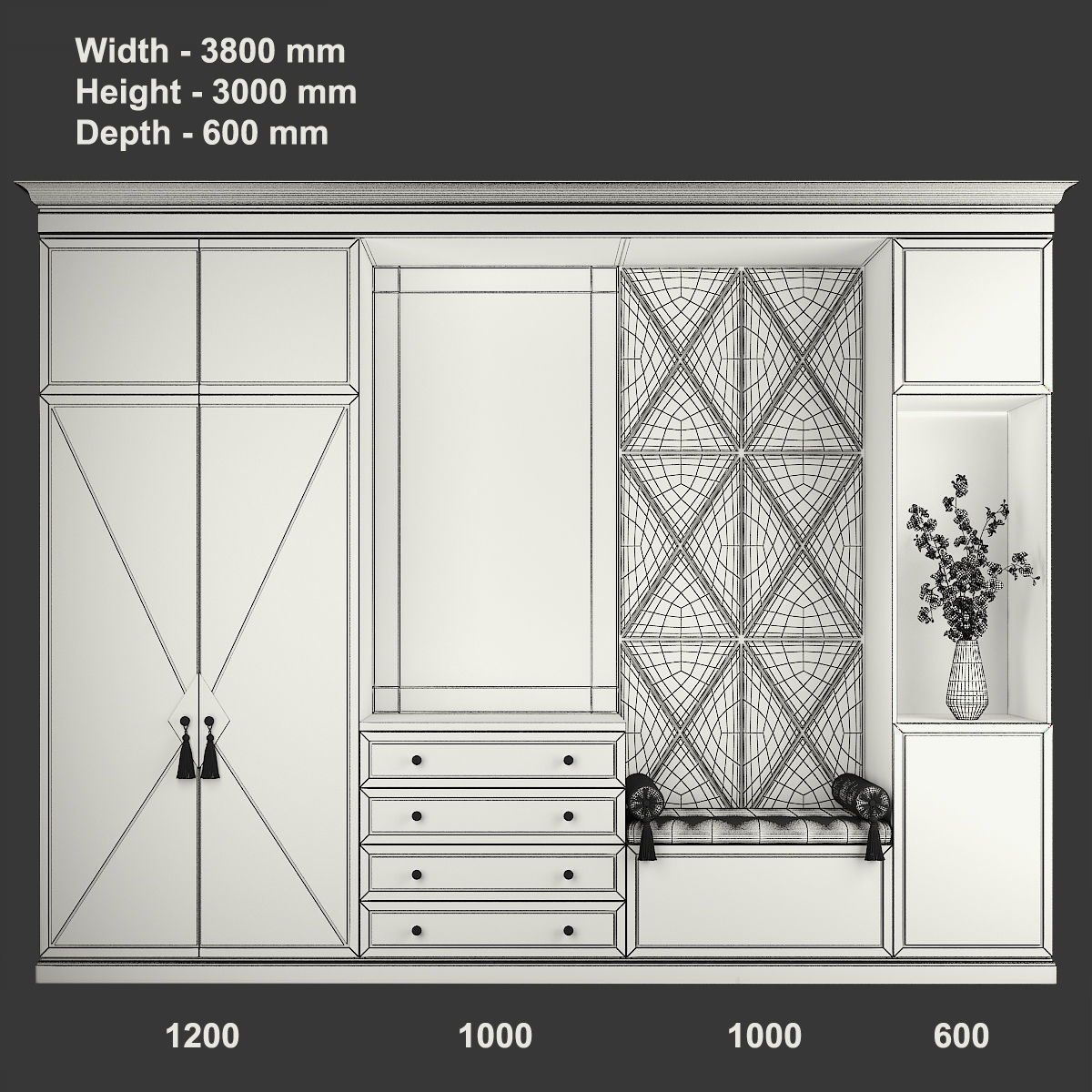 Entryway furniture 45 3D model_6