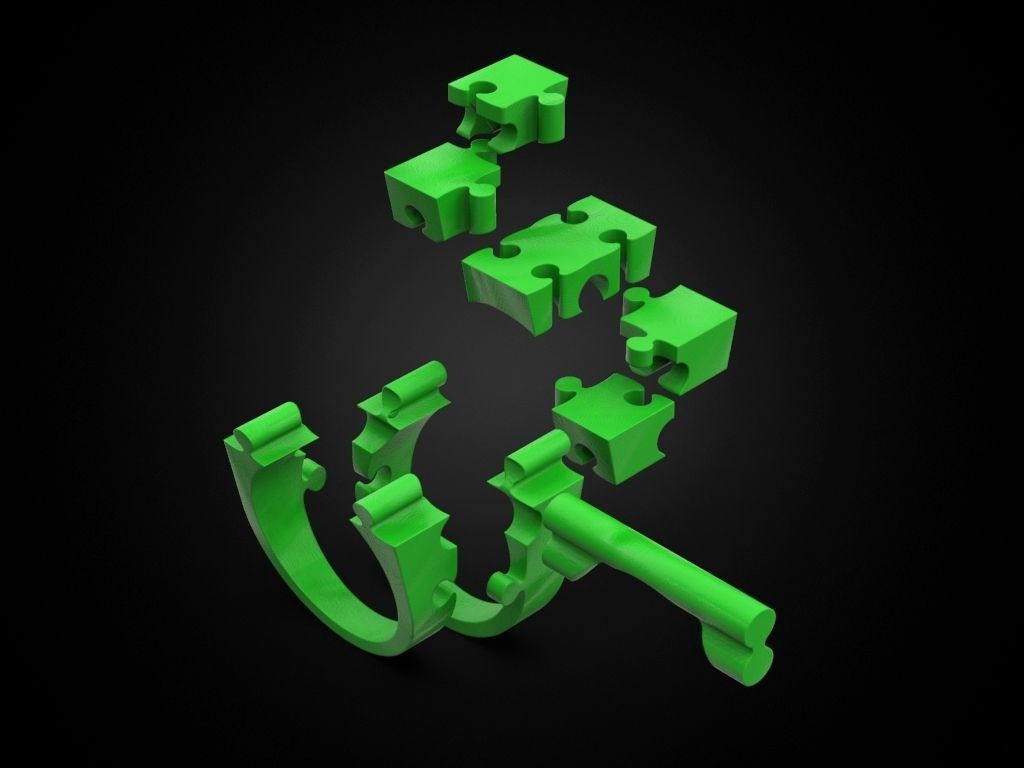 Ring puzzle 3D print model_13