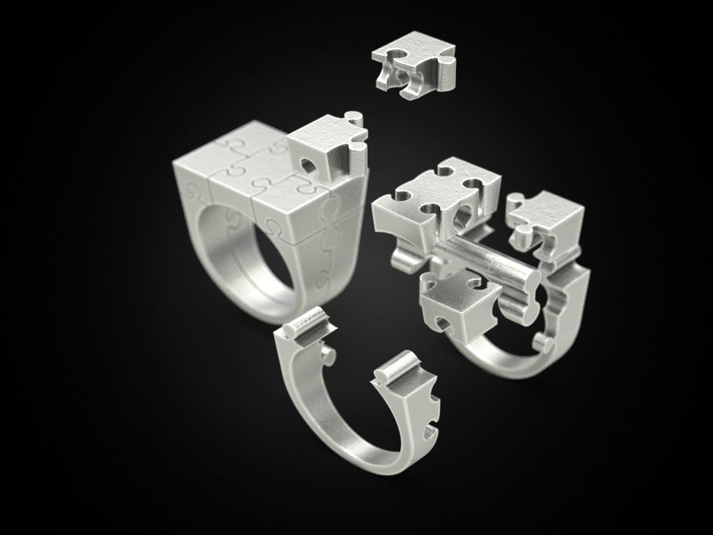 Ring puzzle 3D print model_11