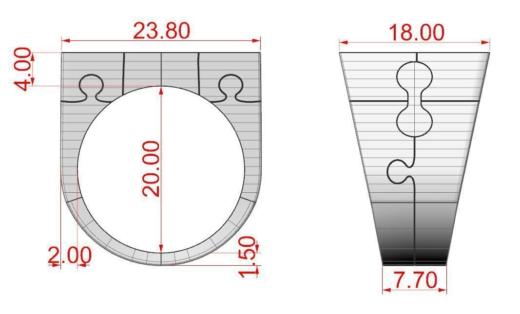 Ring puzzle 3D print model_14