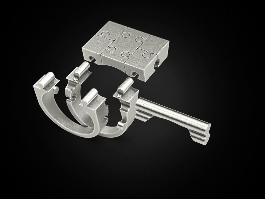 Ring puzzle 3D print model_6