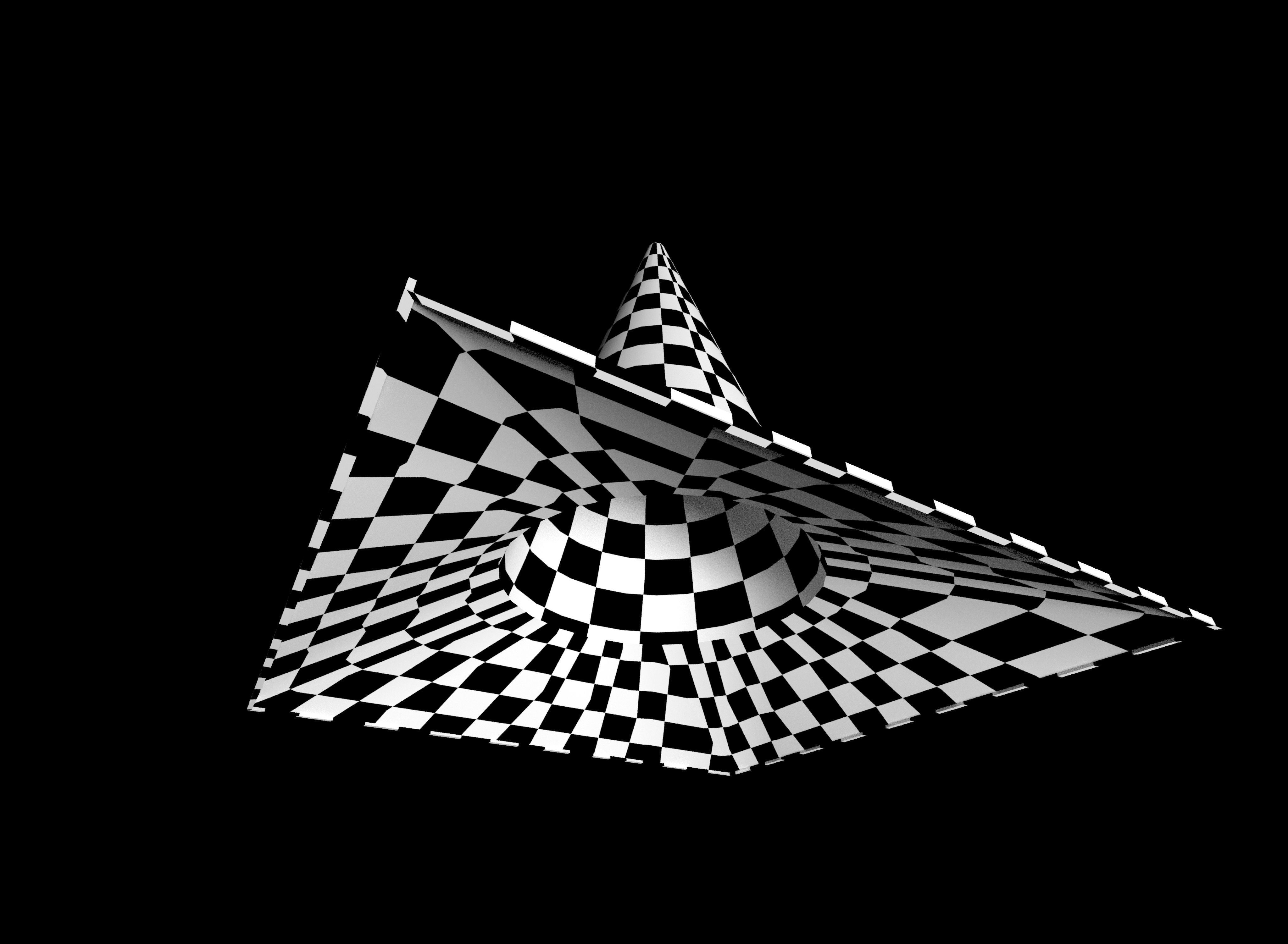 Traffic cone Low-poly 3D model_11