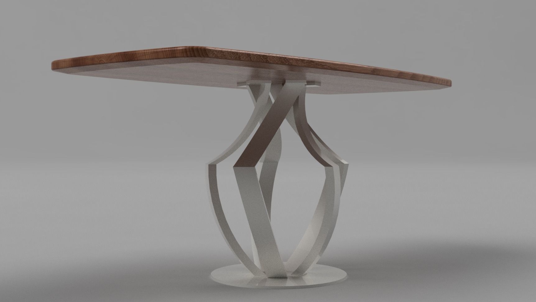 Designer Table Valencia Low-poly 3D model_1