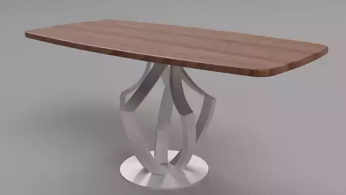 Designer Table Valencia Low-poly 3D model