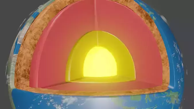 Earth Magma 3D model