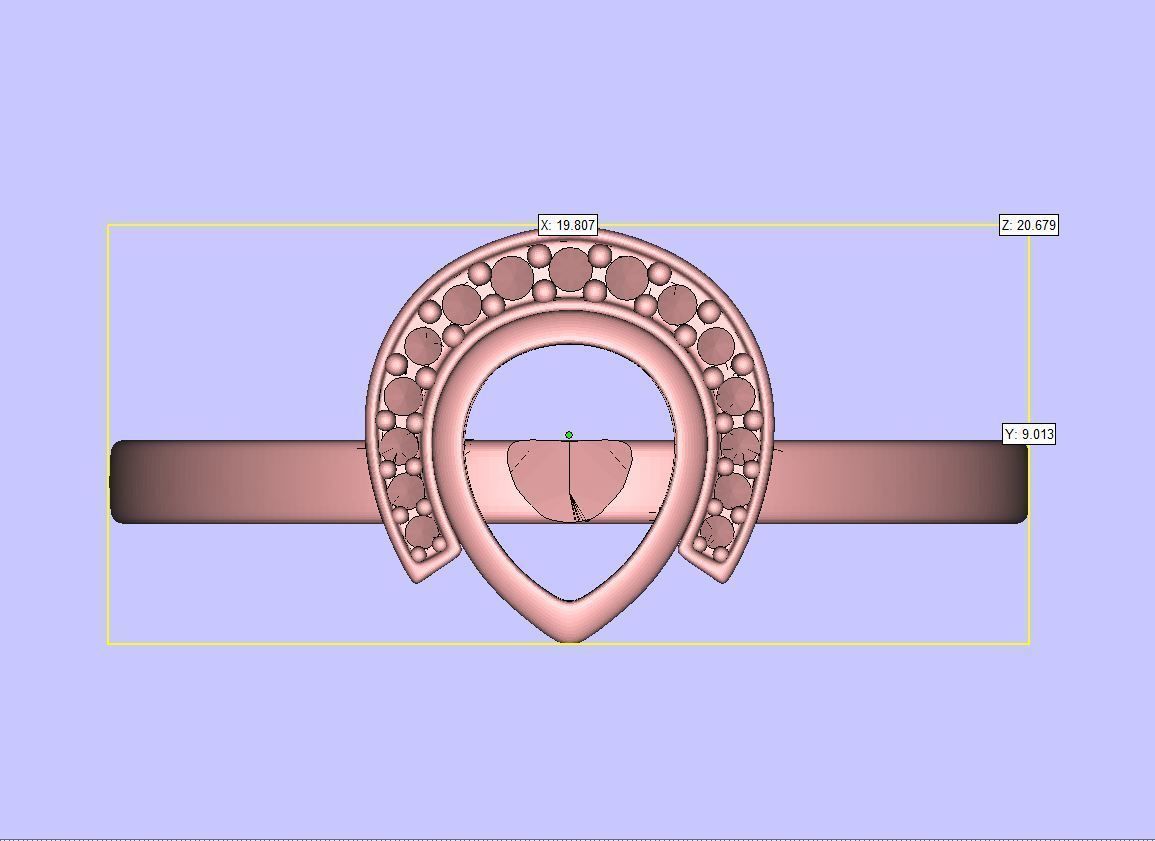Pearl Diamond Ring 3D print model_6