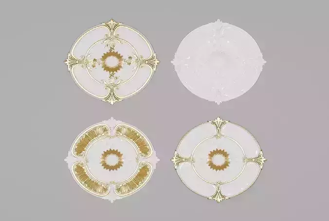 High-quality pendant medallion pendant badge 3D model    