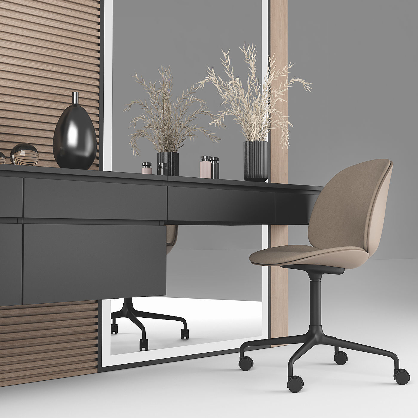 TV stand and Dressing table 54 3D model_1