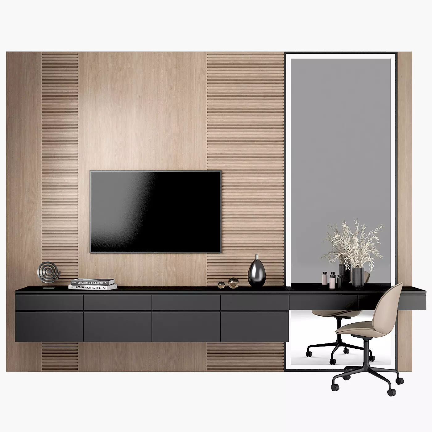 TV stand and Dressing table 54 3D model_0