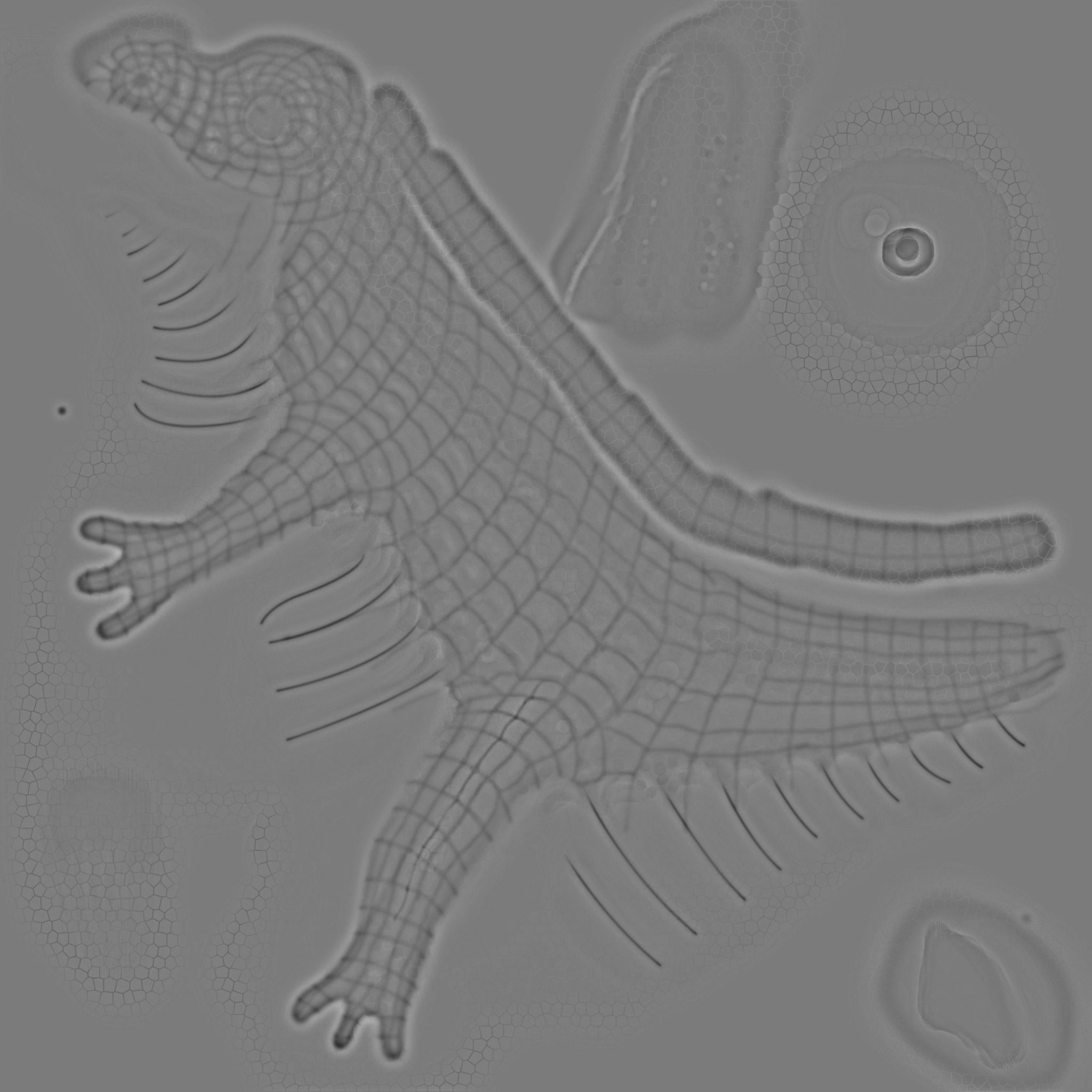 Crock cartoon  Low-poly 3D model_5