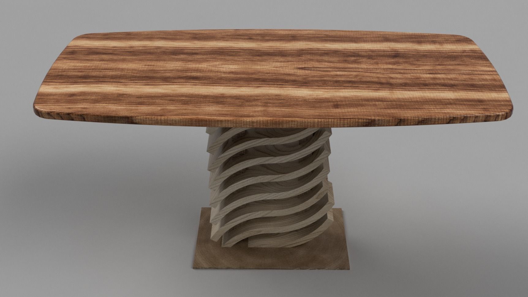 Designer Table Athens Low-poly 3D model_1