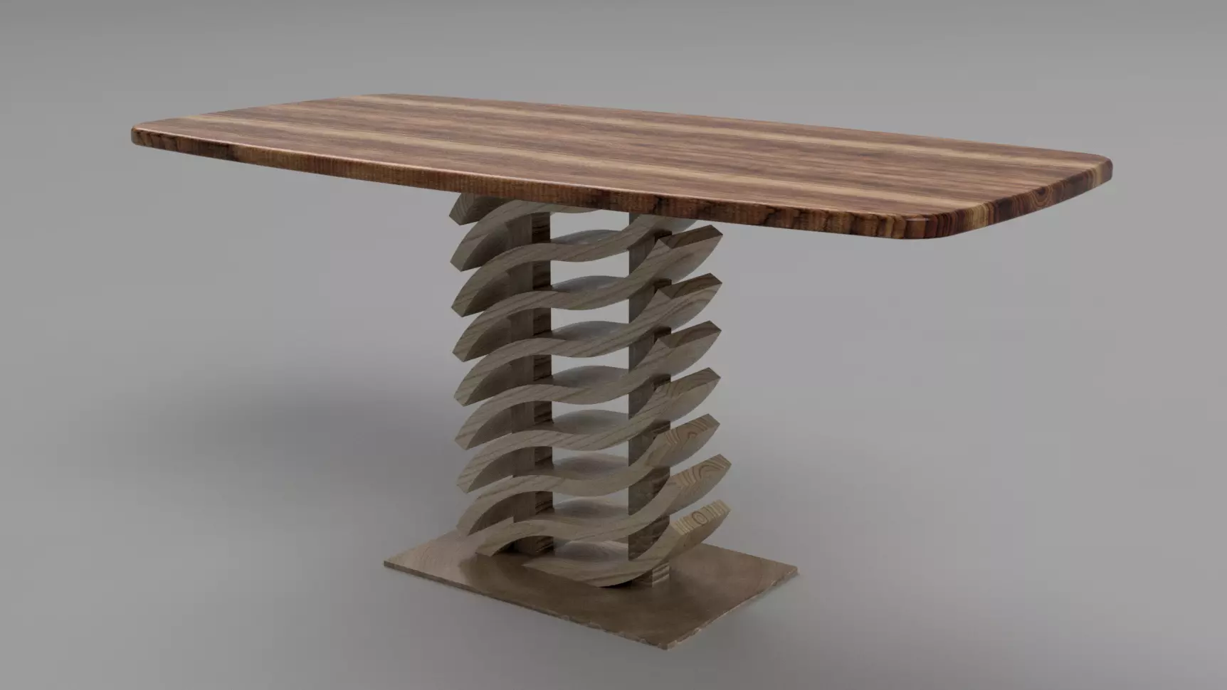 Designer Table Athens Low-poly 3D model_0