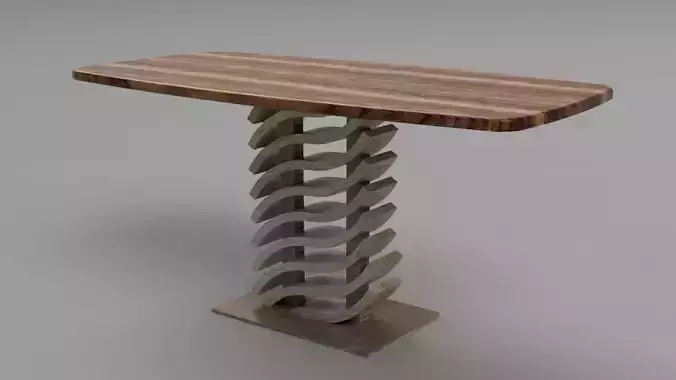 Designer Table Athens Low-poly 3D model
