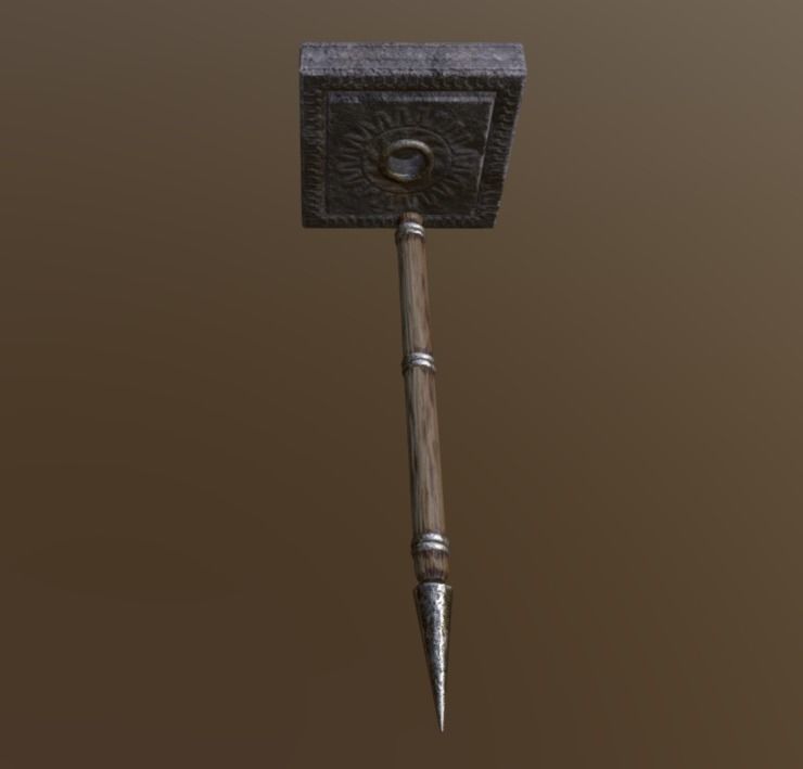 Spear Trap Sample Free low-poly 3D model_5