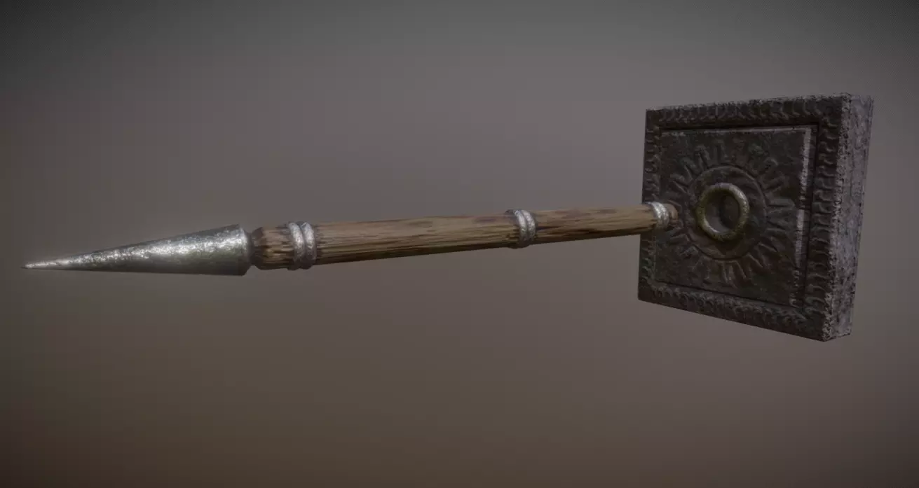 Spear Trap Sample Free low-poly 3D model_0