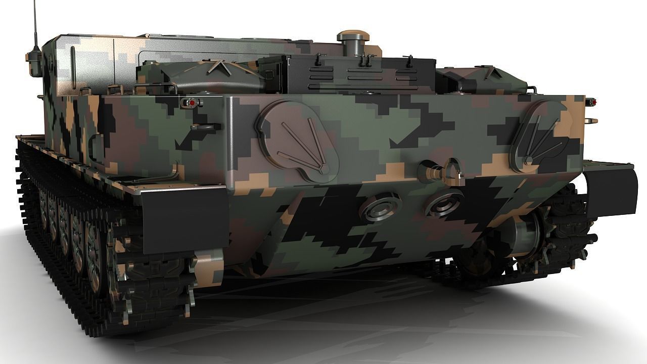 BTR-50 3D Model Collection camouflaged military vehicle 3D model_6