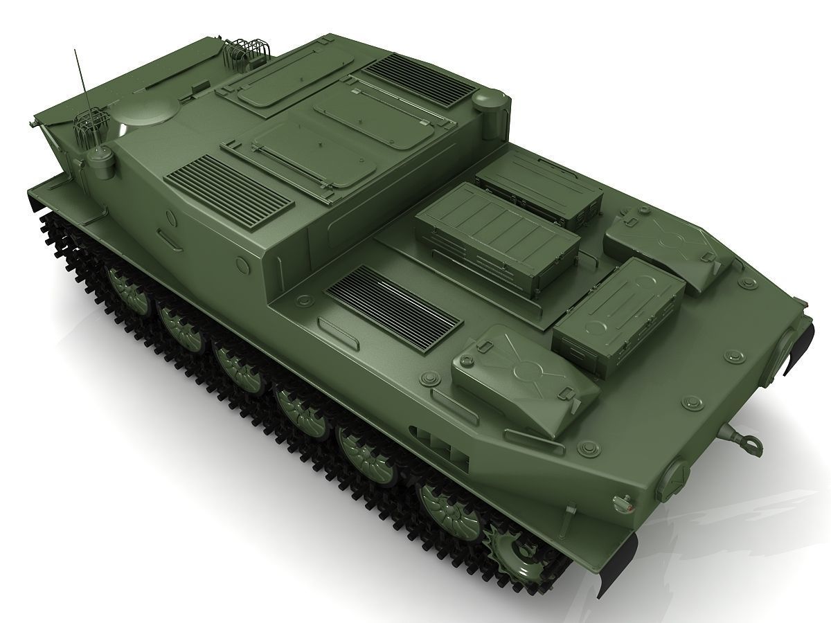 BTR-50 3D Model Collection camouflaged military vehicle 3D model_34